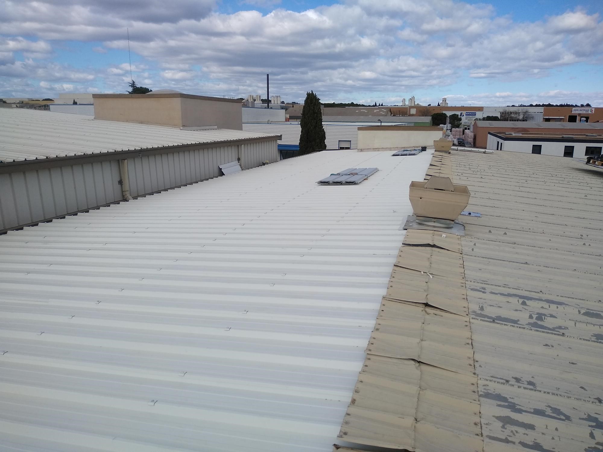 Projet de Rénovation toiture Bac acier sec sans isolant