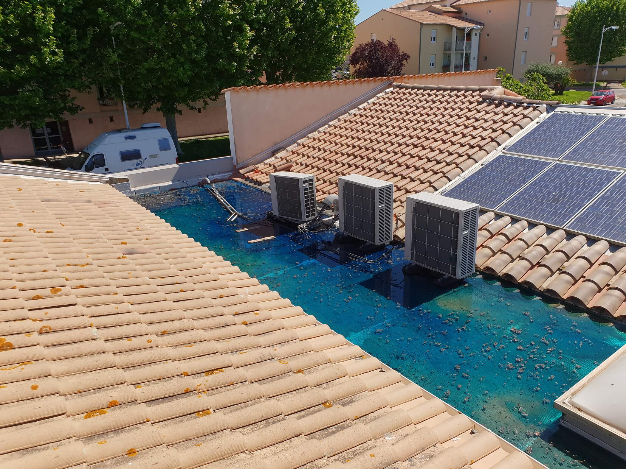 recherche-de-fuite-par mise en eau sur Toiture Béziers